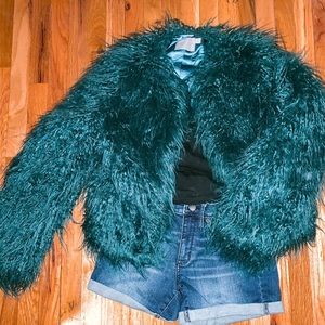 Faux fur coat